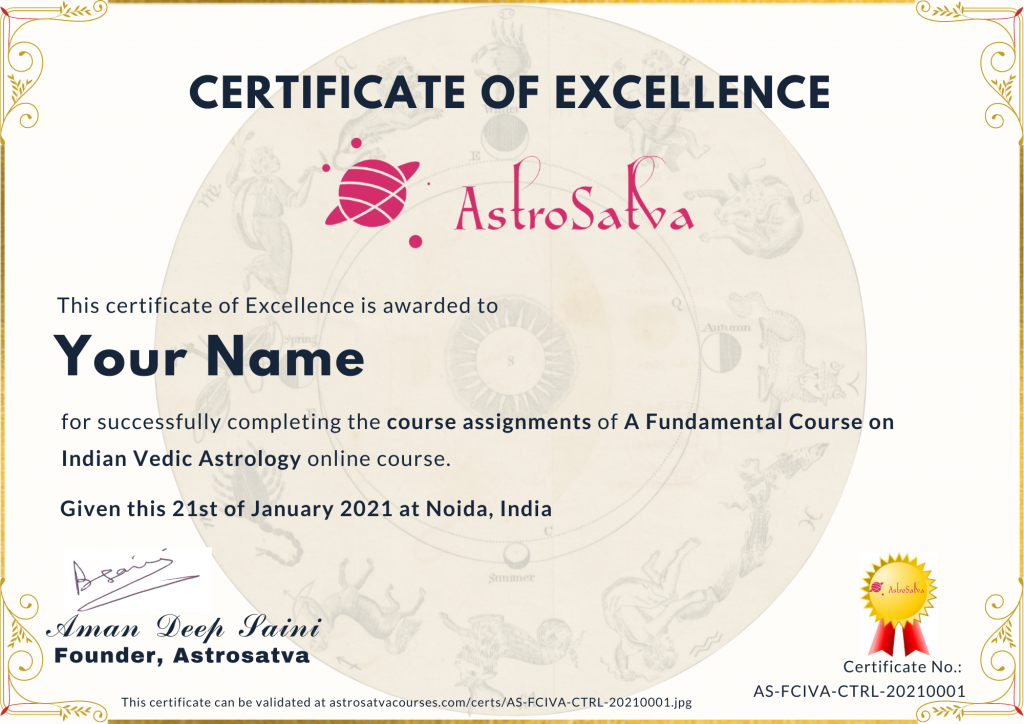 certificate course in astrology